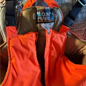 Mount’N Prairie Blaze Orange Hunter/Snow Insulated Waterproof Bib Overalls